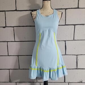 BUNDLE SALE!  Light Blue Sleeveless Dress w/ yellow trim Sz M